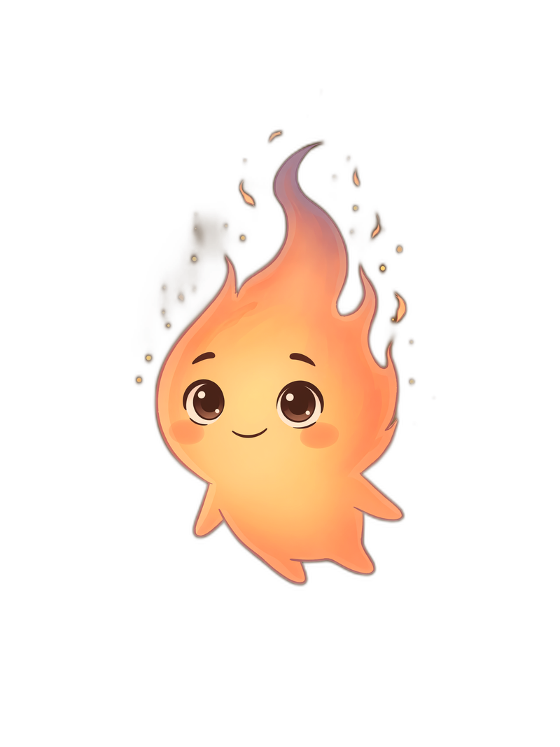 Lula, a small warm flame character