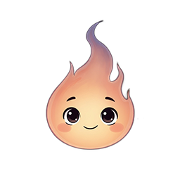 Lula, a small warm flame character